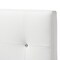 Baxton Studio Kirchem Modern White Faux Leather Upholstered Twin Size Headboard 125-6963 - alternate 4
